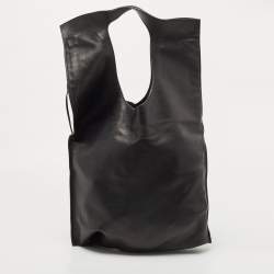 Pre Owned Tom Ford Black Leather Large Fold Over Alix Bag