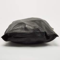 Pre Owned Tom Ford Black Leather Large Fold Over Alix Bag