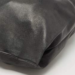 Pre Owned Tom Ford Black Leather Large Fold Over Alix Bag