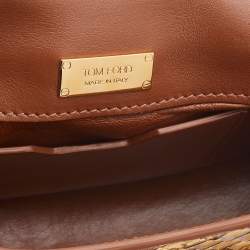 Tom Ford Brown Python Natalia Chain Shoulder Bag