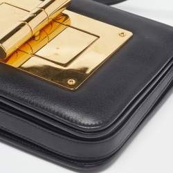 Pre Owned Tom Ford Black Leather Small Natalia Crossbody Bag