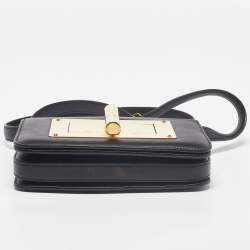 Pre Owned Tom Ford Black Leather Small Natalia Crossbody Bag