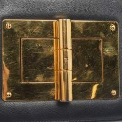 Pre Owned Tom Ford Black Leather Small Natalia Crossbody Bag
