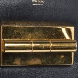 Pre Owned Tom Ford Black Leather Small Natalia Crossbody Bag