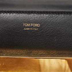 Pre Owned Tom Ford Black Leather Small Natalia Crossbody Bag