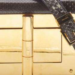 Pre Owned Tom Ford Olive Green Watersnake Leather Mini Natalia Crossbody Bag