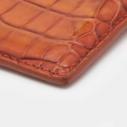 Tom Ford Brown Crocodile Card Holder