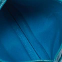 Pre Owned Tom Ford Blue Crocodile Card Holder