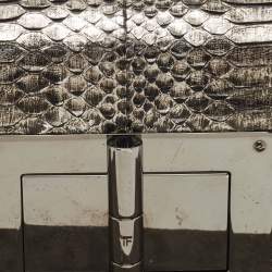 Pre Owned Tom Ford Black/Silver Python Medium Natalia Shoulder Bag