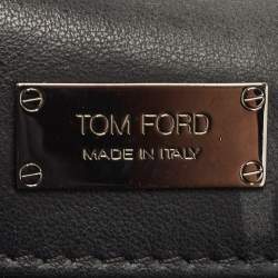 Pre Owned Tom Ford Black/Silver Python Medium Natalia Shoulder Bag