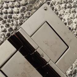 Pre Owned Tom Ford Black/Silver Python Medium Natalia Shoulder Bag
