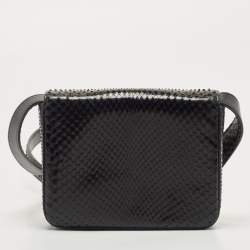 Tom Ford Black Python Mini Natalia Crossbody Bag