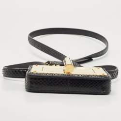 Tom Ford Black Python Mini Natalia Crossbody Bag