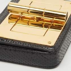 Tom Ford Black Python Mini Natalia Crossbody Bag