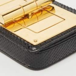 Tom Ford Black Python Mini Natalia Crossbody Bag