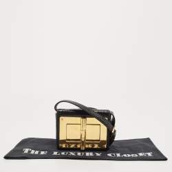 Tom Ford Black Python Mini Natalia Crossbody Bag