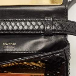 Tom Ford Black Python Mini Natalia Crossbody Bag