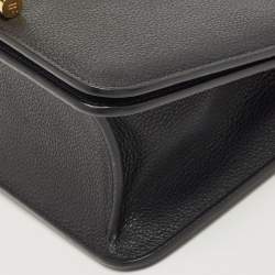 Pre Owned Tom Ford Black Leather Tara Chain Shoulder Bag