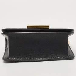 Pre Owned Tom Ford Black Leather Tara Chain Shoulder Bag