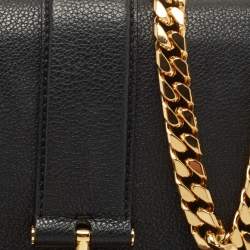 Pre Owned Tom Ford Black Leather Tara Chain Shoulder Bag