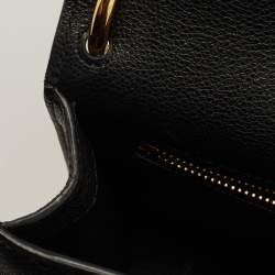 Pre Owned Tom Ford Black Leather Tara Chain Shoulder Bag