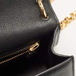 Pre Owned Tom Ford Black Leather Tara Chain Shoulder Bag