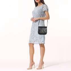 Pre Owned Tom Ford Black Leather Mini Tara Crossbody Bag