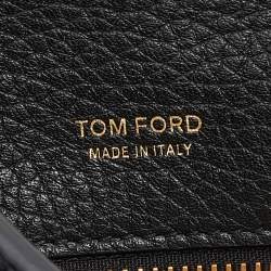 Pre Owned Tom Ford Black Leather Mini Tara Crossbody Bag