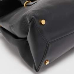 Pre Owned Tom Ford Black Leather Icon TF Tote