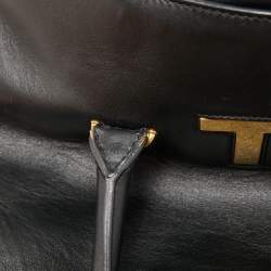 Pre Owned Tom Ford Black Leather Icon TF Tote