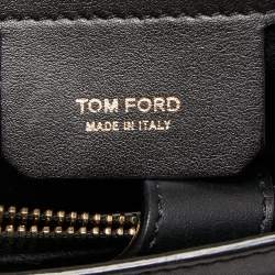 Pre Owned Tom Ford Black Leather Icon TF Tote