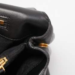 Pre Owned Tom Ford Black Leather Icon TF Tote