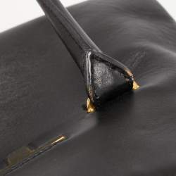 Pre Owned Tom Ford Black Leather Icon TF Tote