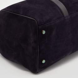 Pre Owned Tom Ford Purple Suede and Leather Weekender Bag