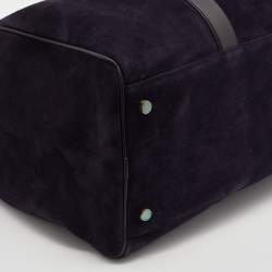 Pre Owned Tom Ford Purple Suede and Leather Weekender Bag