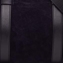 Pre Owned Tom Ford Purple Suede and Leather Weekender Bag