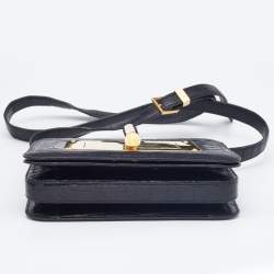 Pre Owned Tom Ford Black Alligator Small Natalia Crossbody Bag