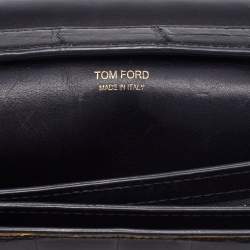 Pre Owned Tom Ford Black Alligator Small Natalia Crossbody Bag