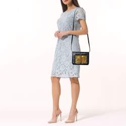 Pre Owned Tom Ford Black Alligator Small Natalia Crossbody Bag