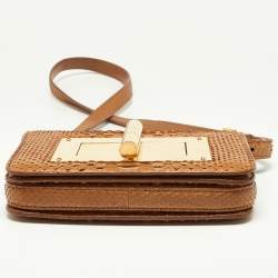 Pre Owned Tom Ford Tan Python Small Natalia Crossbody Bag