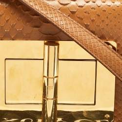 Pre Owned Tom Ford Tan Python Small Natalia Crossbody Bag
