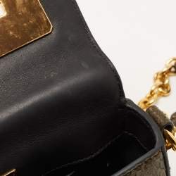 Tom Ford Grey/Gold Shimmer Python Mini Natalia Shoulder Bag