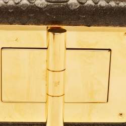 Tom Ford Grey/Gold Shimmer Python Mini Natalia Shoulder Bag