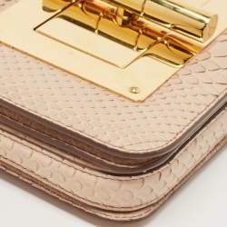 Pre Owned Tom Ford Beige Python Medium Natalia Crossbody Bag