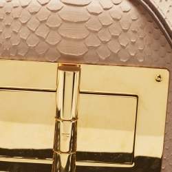 Pre Owned Tom Ford Beige Python Medium Natalia Crossbody Bag
