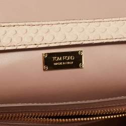 Pre Owned Tom Ford Beige Python Medium Natalia Crossbody Bag