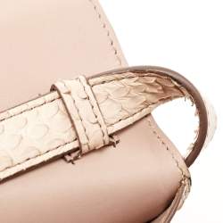 Pre Owned Tom Ford Beige Python Medium Natalia Crossbody Bag