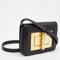 Pre Owned Tom Ford Black Leather Natalia Crossbody Bag