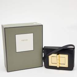 Pre Owned Tom Ford Black Leather Natalia Crossbody Bag
