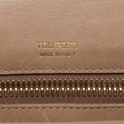 Tom Ford Off White Alligator Natalia Convertible Clutch